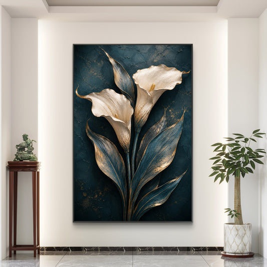 Botanical Luxury Premium Canvas Painting - Canvas Wall Art | Decor By Neon