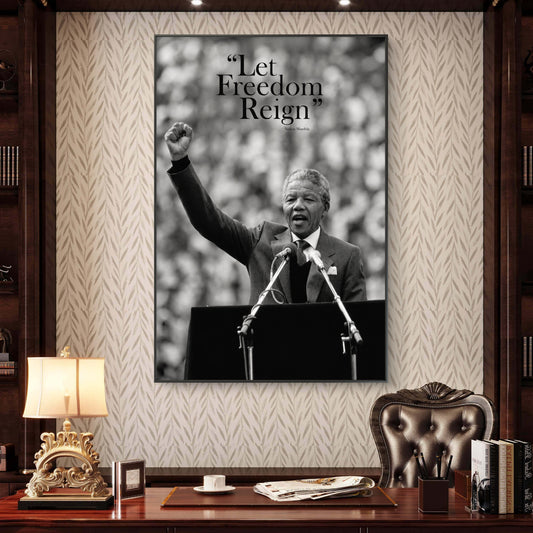 Nelson Mandela Premium Canvas Painting - Canvas Wall Art | Decor By Neon