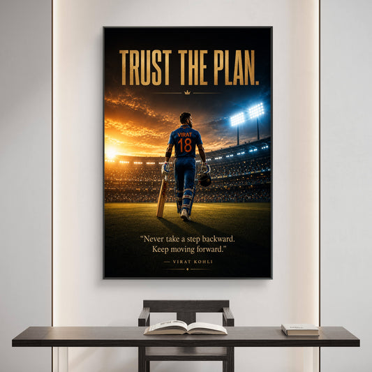 Virat Kohli Premium Canvas Painting - Canvas Wall Art | Decor By Neon