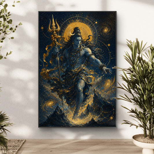 Lord Shiva Premium Canvas Painting - Canvas Wall Art | Decor By Neon