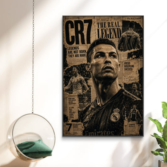 Cristiano Ronaldo Premium Canvas Painting - Canvas Wall Art | Decor By Neon