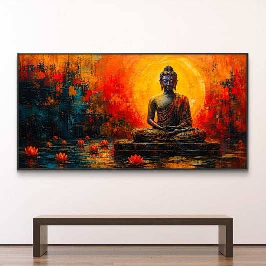 Lord Buddha Premium Canvas Painting - Canvas Wall Art | Decor By Neon