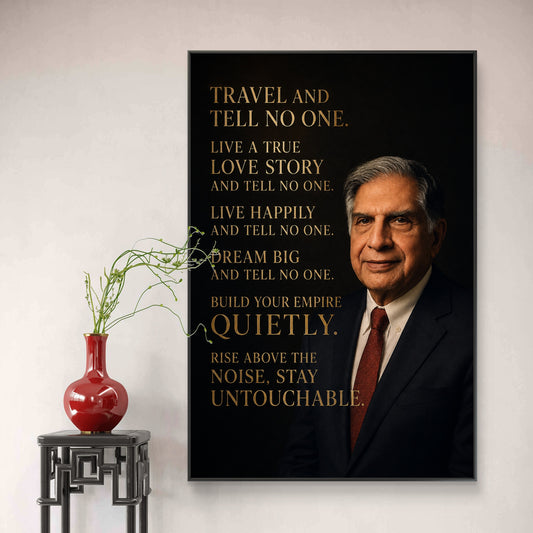 Ratan Tata Premium Canvas Painting - Canvas Wall Art | Decor By Neon