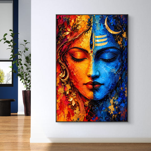 Lord Shiva Premium Canvas Painting - Canvas Wall Art | Decor By Neon