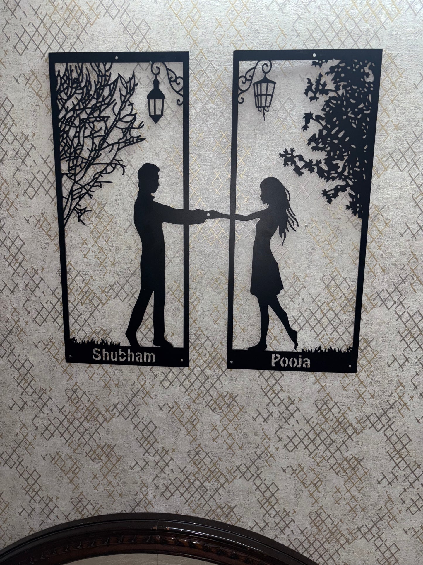 Eternal Embrace Metal Wall Art, Unique/Customized Metal Wall Art Gift, Metal Wall Art for Wedding/Anniversary Gifts