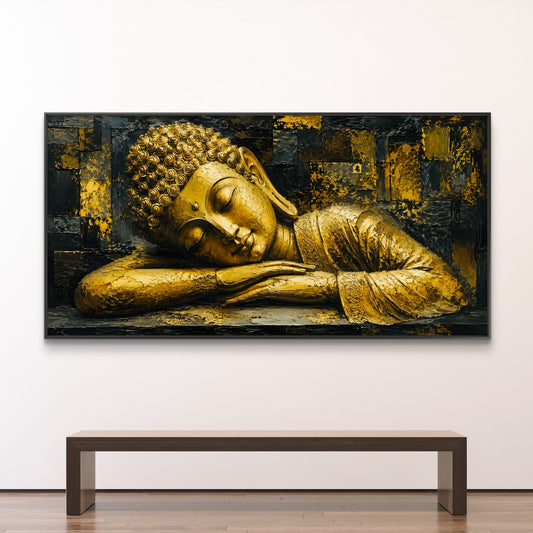 Lord Buddha Premium Canvas Painting - Canvas Wall Art | Decor By Neon