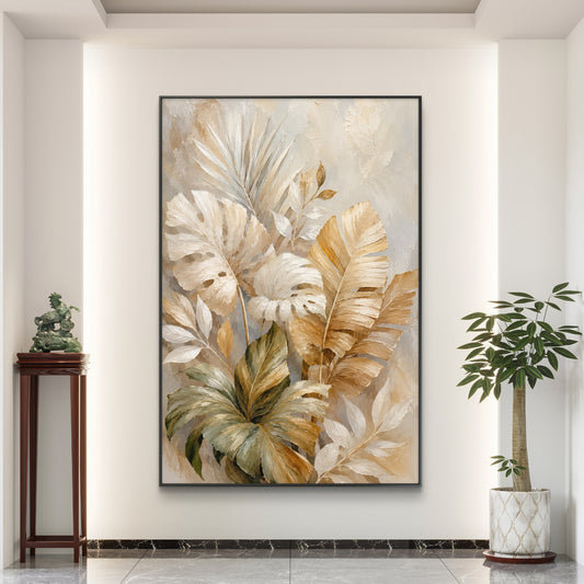 Botanical Luxury Premium Canvas Painting - Canvas Wall Art | Decor By Neon