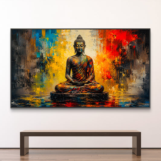 Lord Buddha Premium Canvas Painting - Canvas Wall Art | Decor By Neon