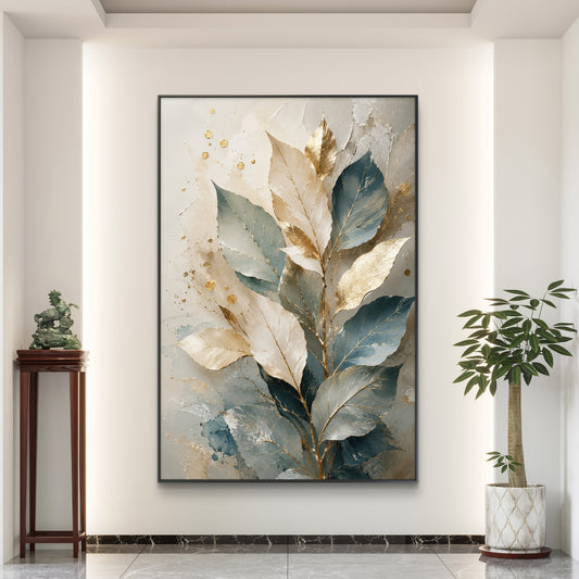 Botanical Luxury Premium Canvas Painting - Canvas Wall Art | Decor By Neon