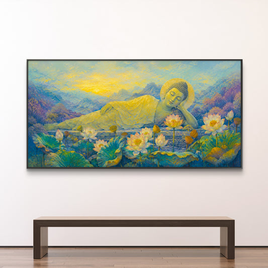 Lord Buddha Premium Canvas Painting - Canvas Wall Art | Decor By Neon