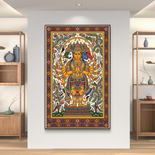 Lord Hanuman Premium Canvas Painting - Canvas Wall Art | Decor By Neon