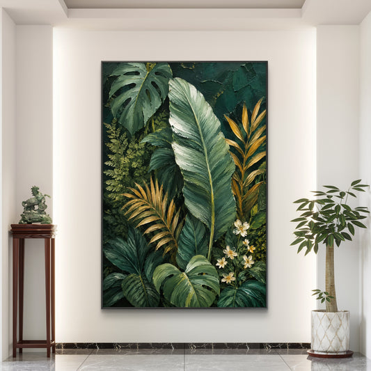 Botanical Luxury Premium Canvas Painting - Canvas Wall Art | Decor By Neon