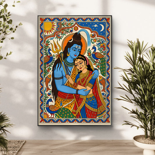 Lord Shiva Premium Canvas Painting - Canvas Wall Art | Decor By Neon