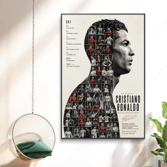 Cristiano Ronaldo Premium Canvas Painting - Canvas Wall Art | Decor By Neon