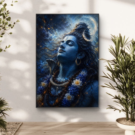 Lord Shiva Premium Canvas Painting - Canvas Wall Art | Decor By Neon