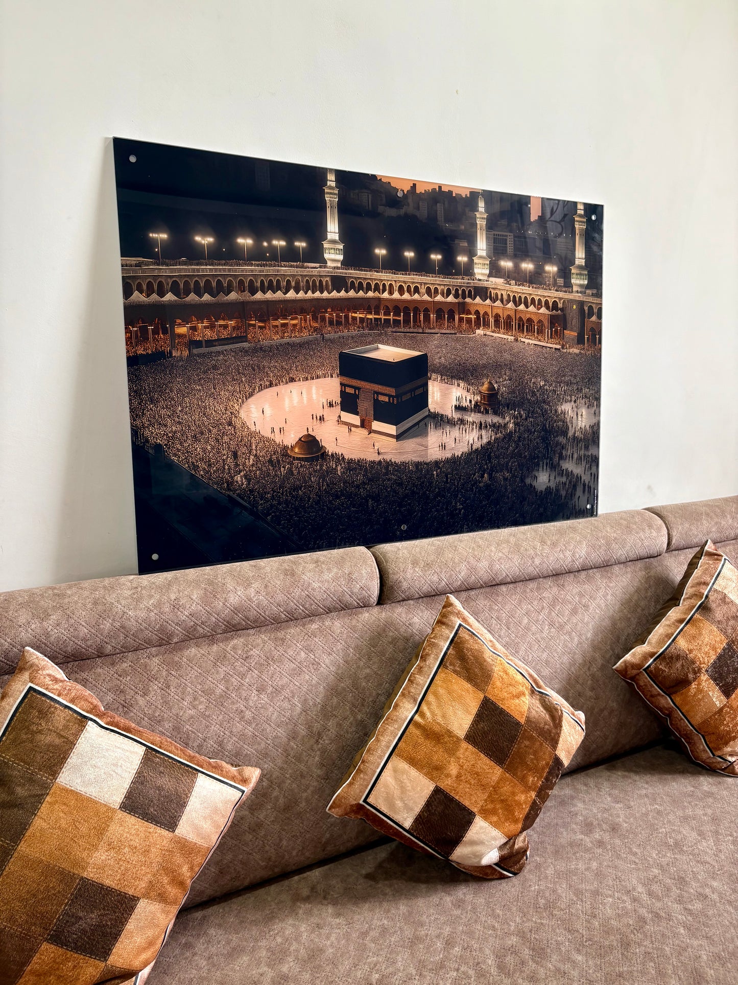 Kaaba Mecca Sacred Premium Acrylic Islamic Wall Art , Islamic Painting