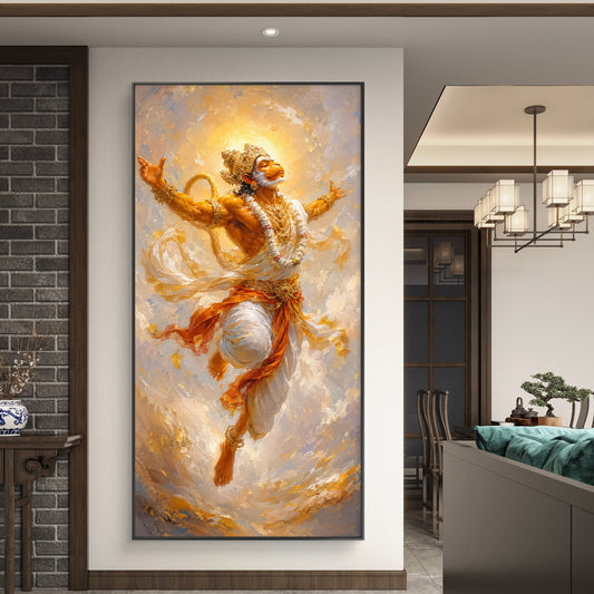 Lord Hanuman Premium Canvas Painting - Canvas Wall Art | Decor By Neon