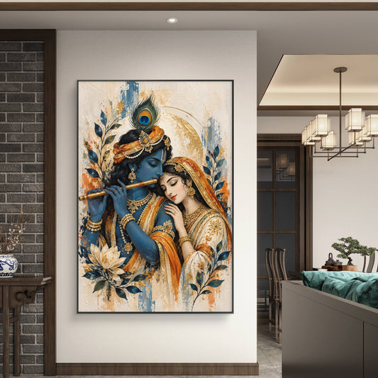 Radha Krishna Premium Canvas Painting - Canvas Wall Art | Decor By Neon