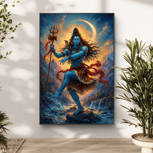 Lord Shiva Premium Canvas Painting - Canvas Wall Art | Decor By Neon