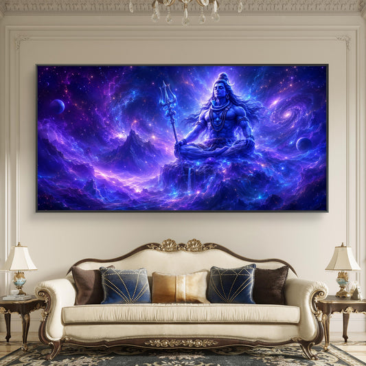 Lord Shiva Premium Canvas Painting - Canvas Wall Art | Decor By Neon