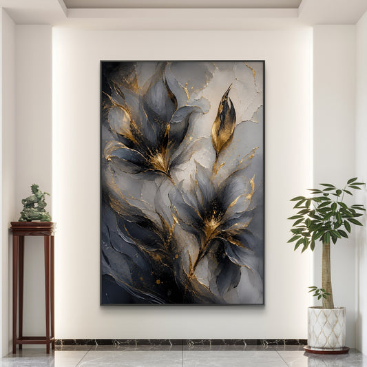 Botanical Luxury Premium Canvas Painting - Canvas Wall Art | Decor By Neon