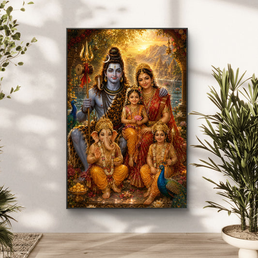 Lord Shiva Premium Canvas Painting - Canvas Wall Art | Decor By Neon
