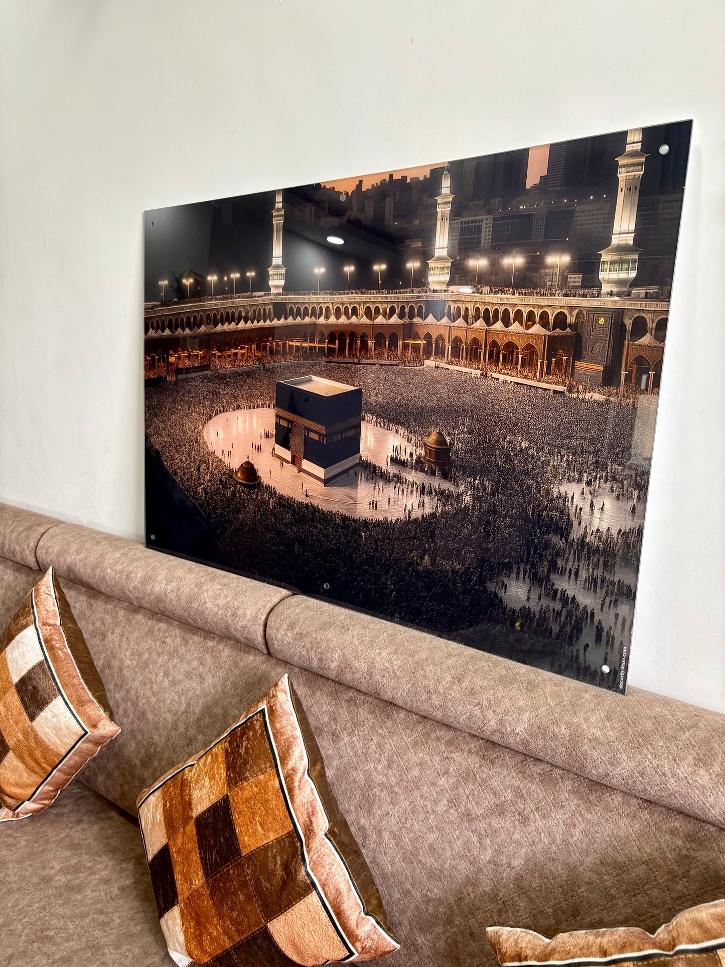 Kaaba Mecca Sacred Premium Acrylic Islamic Wall Art , Islamic Painting