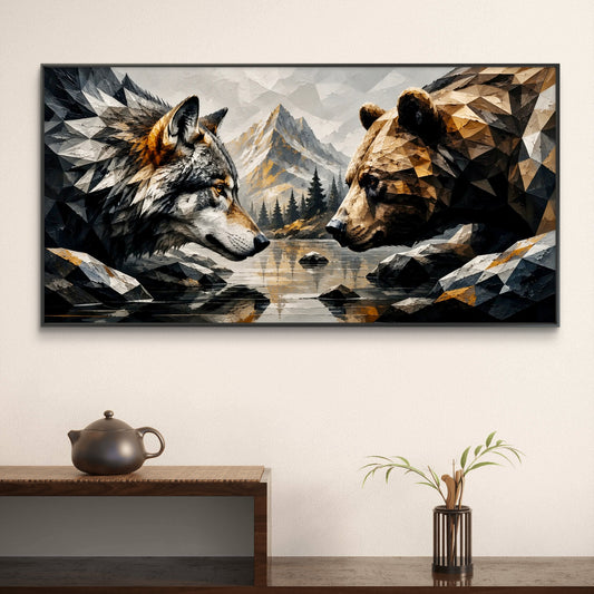 Modern Interiors Landscape Premium Canvas Painting - Canvas Wall Art | Decor By Neon