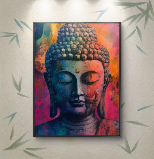 Lord Buddha Premium Canvas Painting - Canvas Wall Art | Decor By Neon