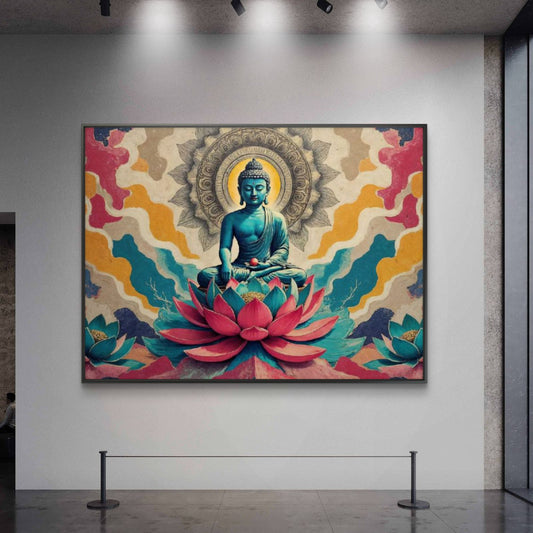 Lord Buddha Premium Canvas Painting - Canvas Wall Art | Decor By Neon