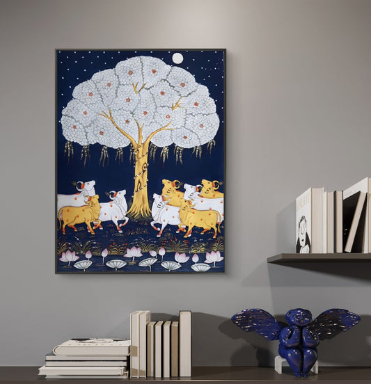 Traditional Pichwai Premium Canvas Painting - Canvas Wall Art | Decor By Neon