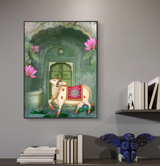 Traditional Pichwai Premium Canvas Painting - Canvas Wall Art | Decor By Neon
