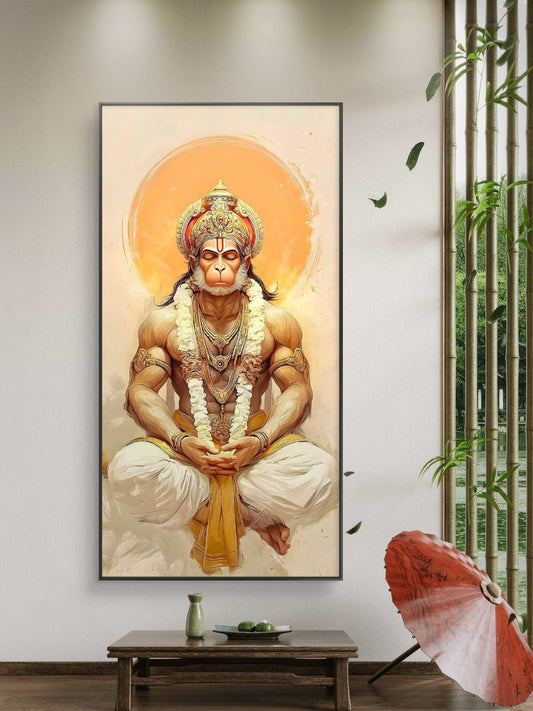 Lord Hanuman Premium Canvas Painting - Canvas Wall Art | Decor By Neon