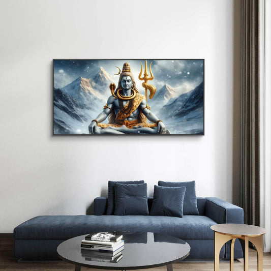 Lord Shiva Premium Canvas Painting - Canvas Wall Art | Decor By Neon