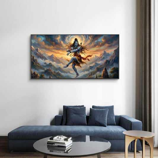 Lord Shiva Premium Canvas Painting - Canvas Wall Art | Decor By Neon