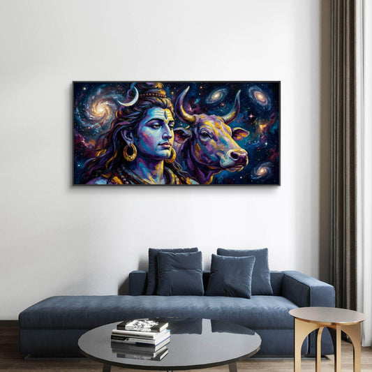 Lord Shiva Premium Canvas Painting - Canvas Wall Art | Decor By Neon