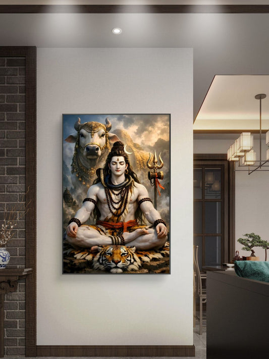 Lord Shiva Premium Canvas Painting - Canvas Wall Art | Decor By Neon