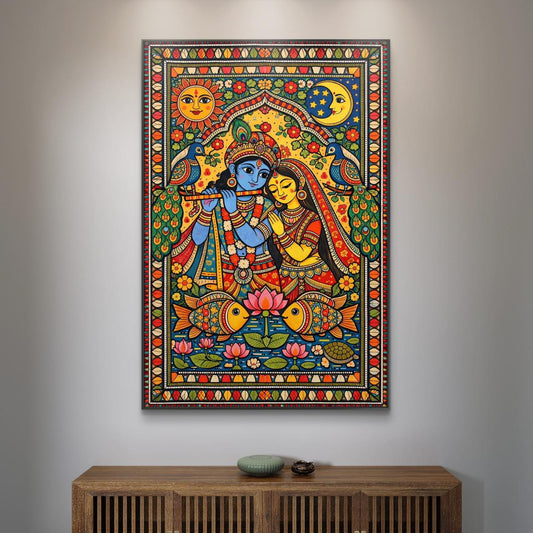 Mythological Folk Premium Canvas Painting - Canvas Wall Art | Decor By Neon