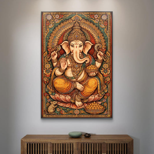 Mythological Folk Premium Canvas Painting - Canvas Wall Art | Decor By Neon