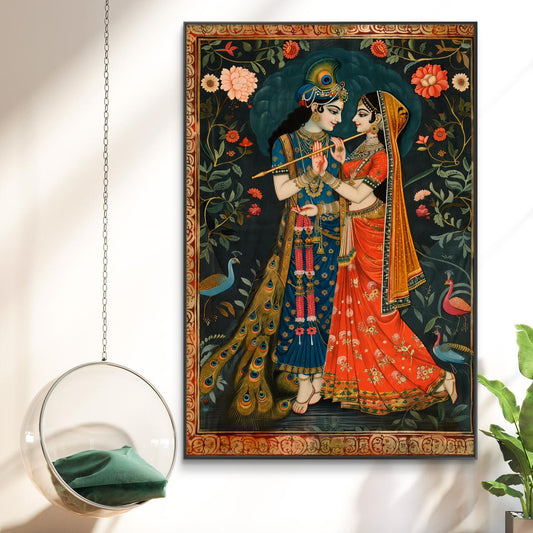 Radha Krishna Premium Canvas Painting - Canvas Wall Art | Decor By Neon