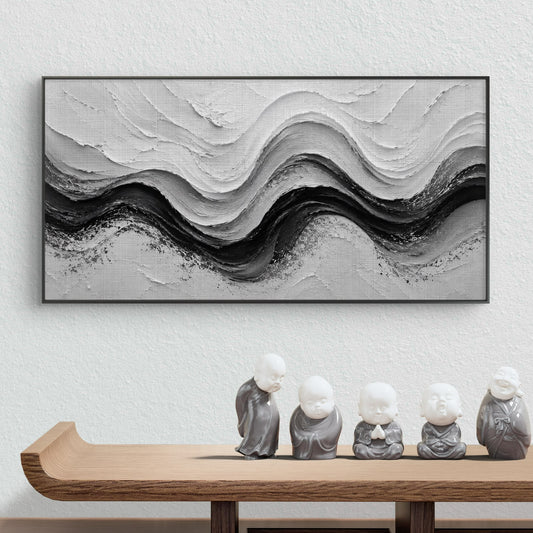 Minimalist Monochrome Premium Canvas Painting - Canvas Wall Art | Decor By Neon