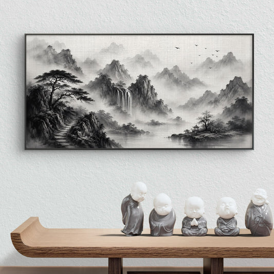 Minimalist Monochrome Premium Canvas Painting - Canvas Wall Art | Decor By Neon