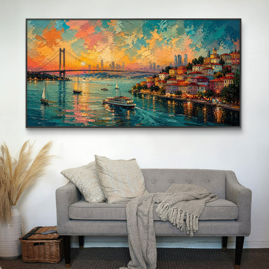 Modern Interiors Landscape Premium Canvas Painting - Canvas Wall Art | Decor By Neon