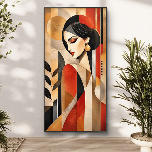 Modern Interiors Portrait Premium Canvas Painting - Canvas Wall Art | Decor By Neon