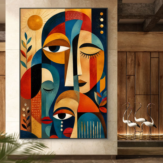Modern Interiors Portrait Premium Canvas Painting - Canvas Wall Art | Decor By Neon