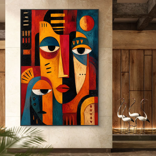 Modern Interiors Portrait Premium Canvas Painting - Canvas Wall Art | Decor By Neon