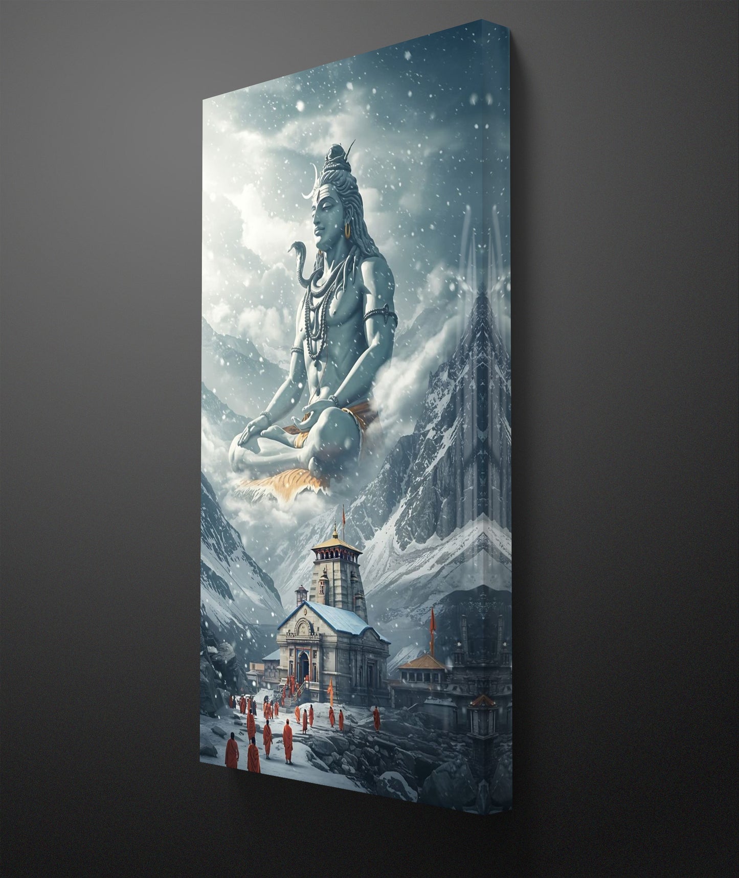 Shiv Kedarnath Premium Acrylic Wall Art for Home & Temple Decor