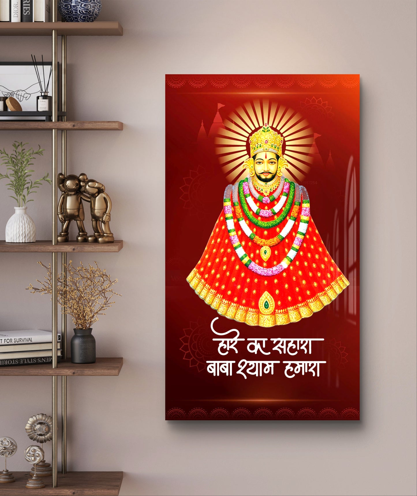 Khatu Shyam Ji Premium Acrylic Wall Art for Home & Temple Decor