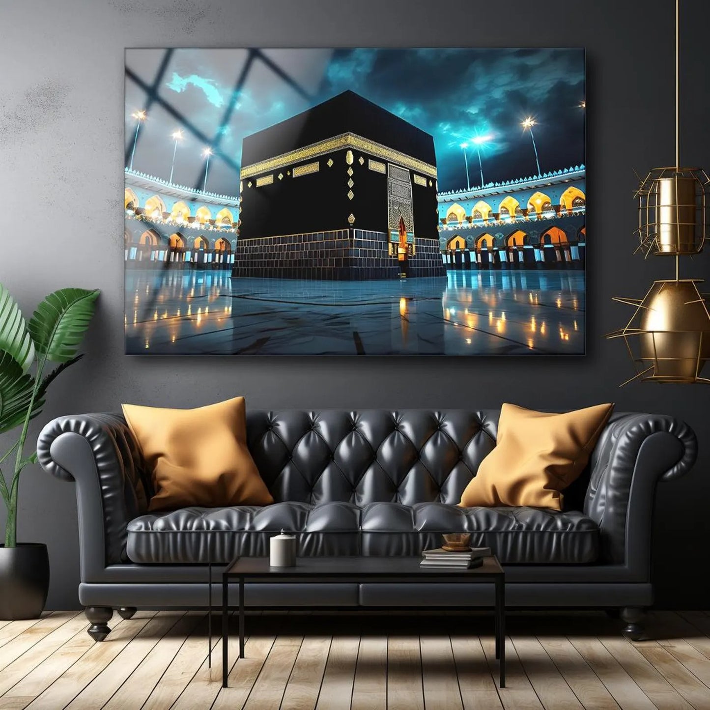 Kaaba Sharif Mecca Sacred Premium Acrylic Islamic Wall Art , Islamic Painting
