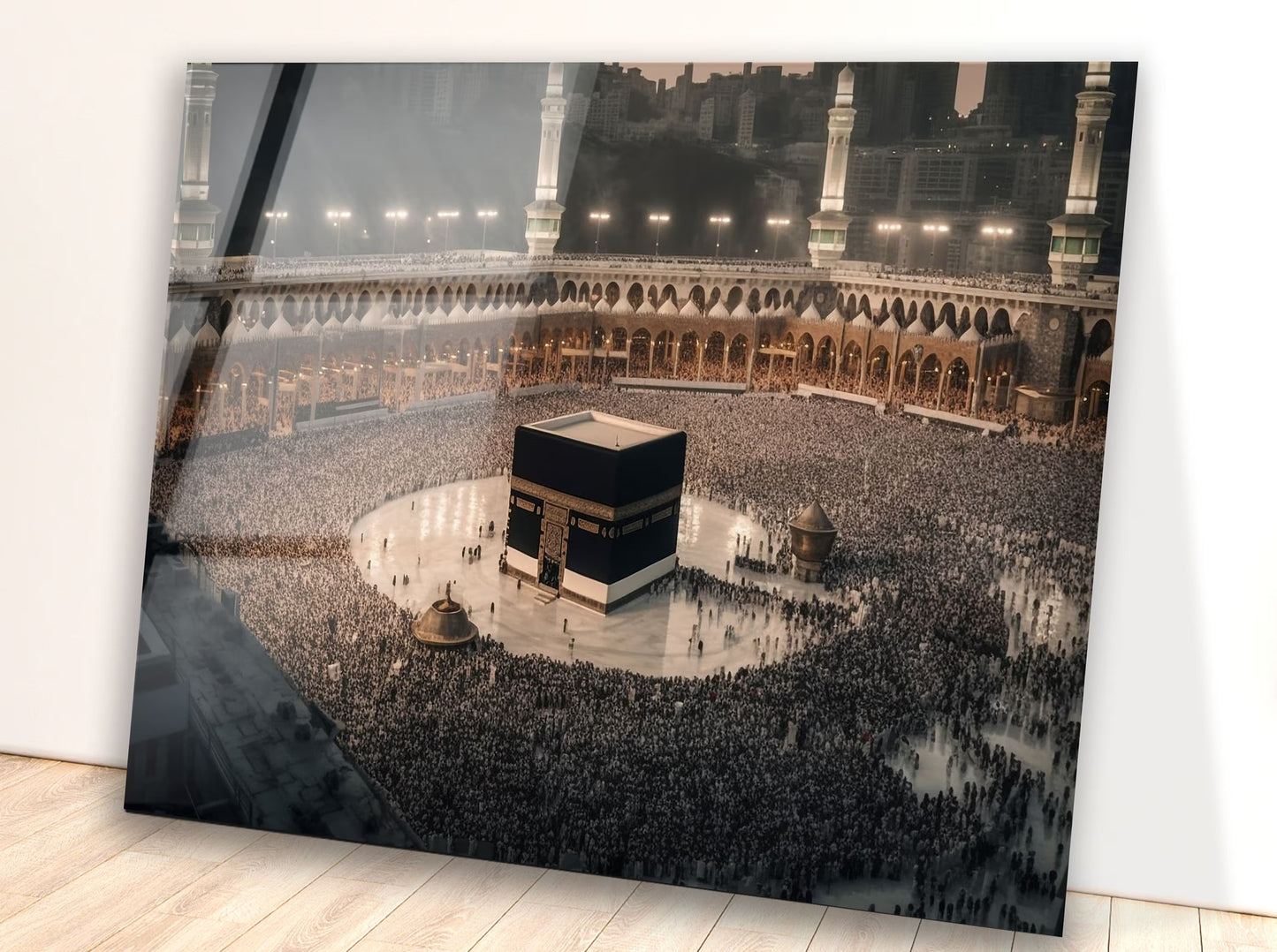 Kaaba Mecca Sacred Premium Acrylic Islamic Wall Art , Islamic Painting